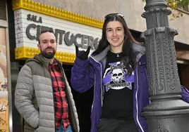 Raúl Crespo e Irene Olmedo, artistas vallisoletanos y miembros de la asociación 'Pucela Extrema'.