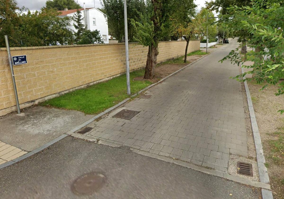 Tramo de la calle Avellano que se urbanizará en los próximos meses.