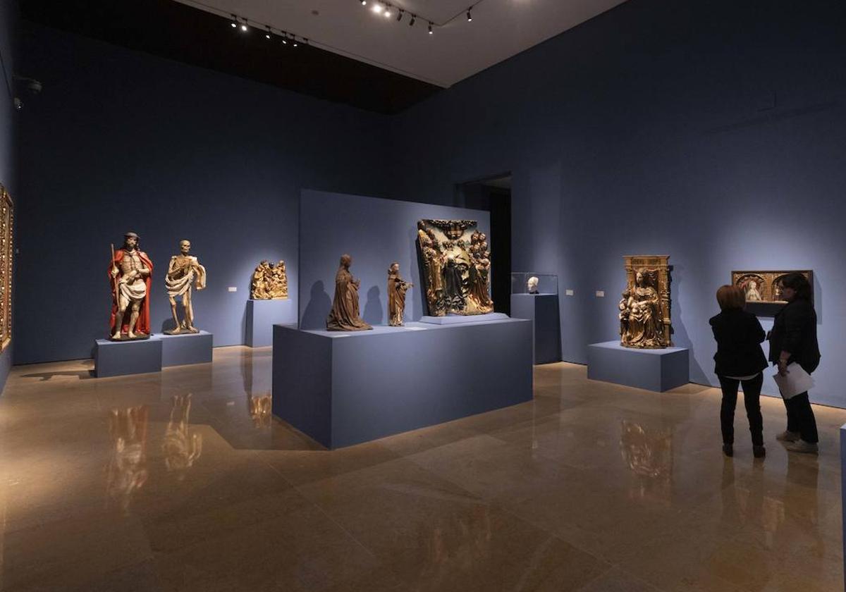 Una de las salas con obras de la muestra 'Tiempos modernos.