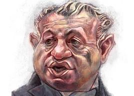 Caricatura del nuevo delegado del Gobierno, Nicanor Sen.