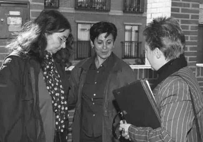 Ángeles Morgade, Nina Infante y Lina Lleras, en una de las primeras actividades del Foro Feminista.