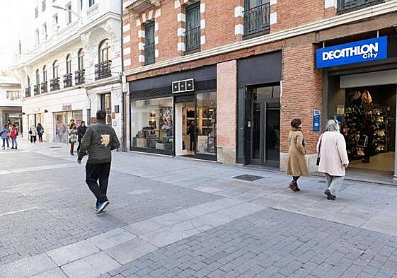 Imagen de archivo de la calle Constitución de Valladolid.