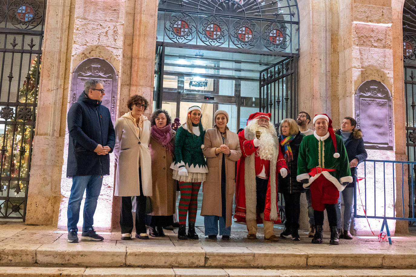 Papá Noel llena las calles de Palencia