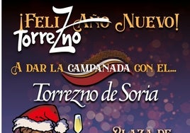 El cartel anunciador de las campanadas.