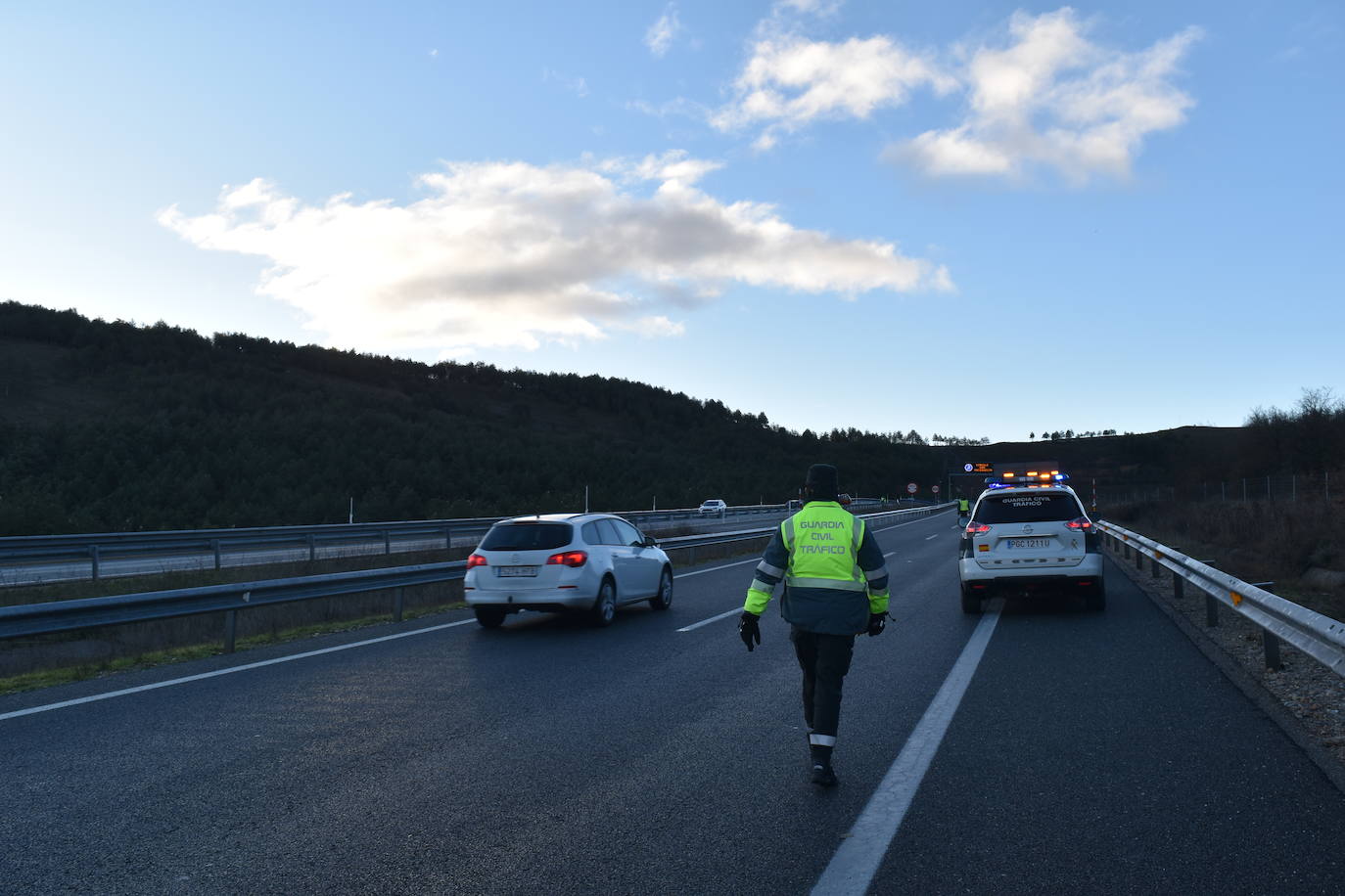 Colisión múltiple en la A-67 en Palencia