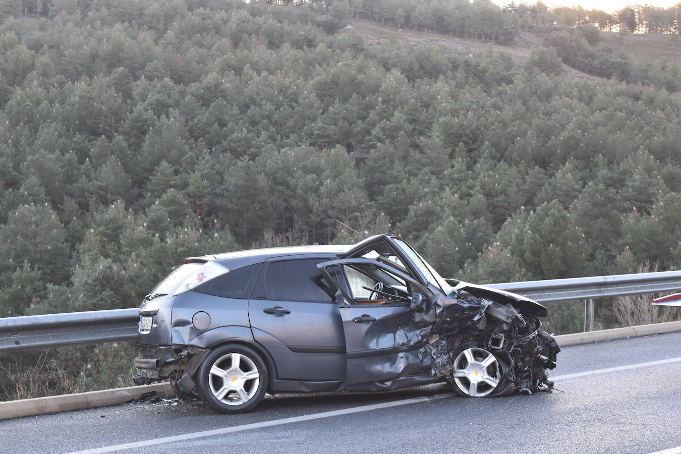 Colisión múltiple en la A-67 en Palencia