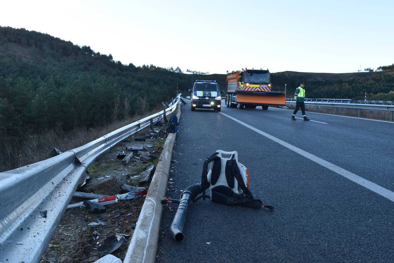 Colisión múltiple en la A-67 en Palencia