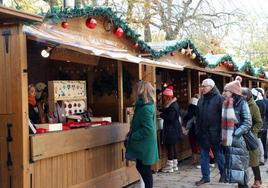 Mercado navideño de artesanos de Burgos.