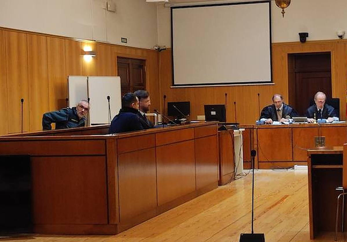 El acusado de tráfico de droga, en la Audiencia de Valladolid.