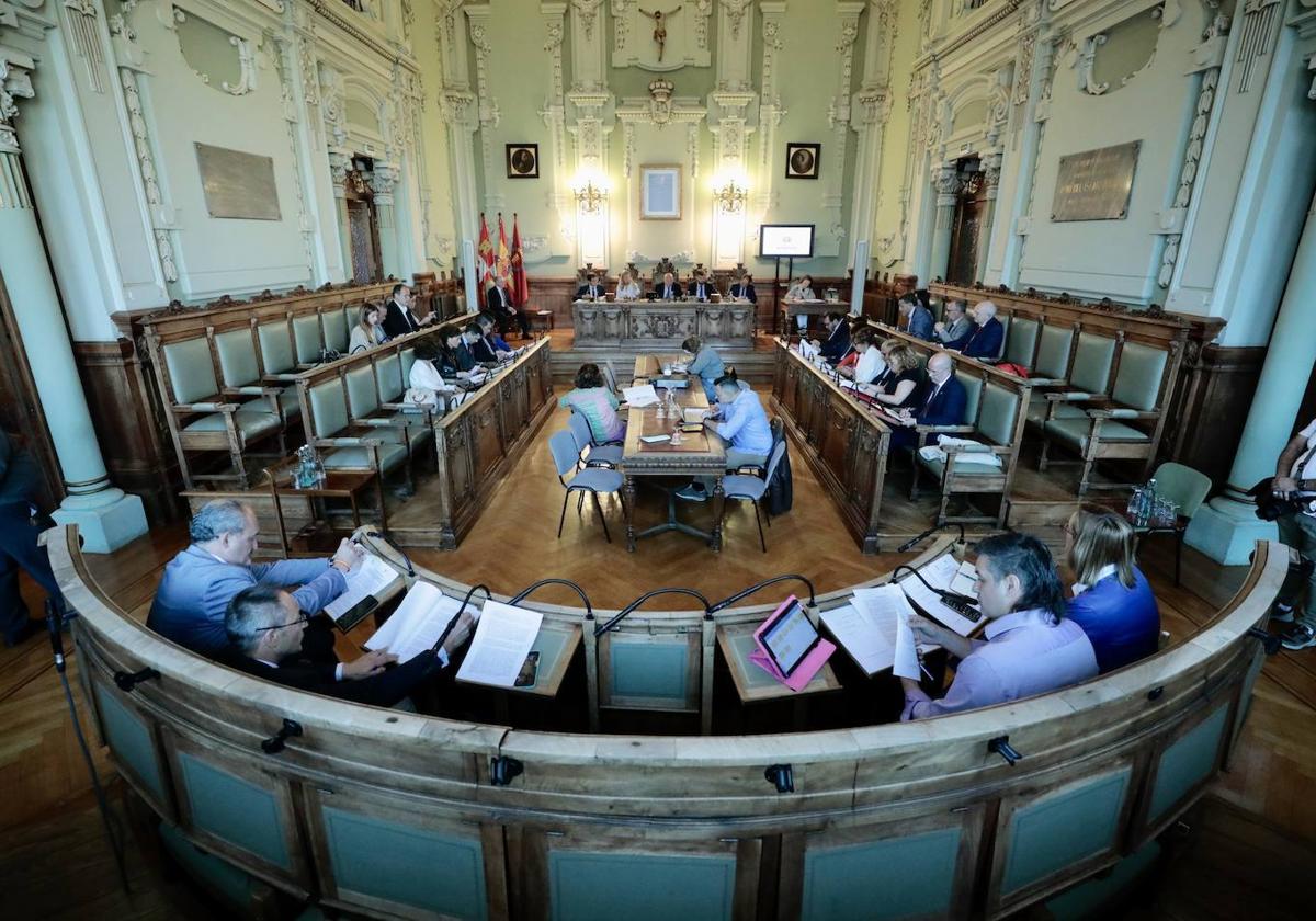 Pleno del Ayuntamiento de Valladolid.