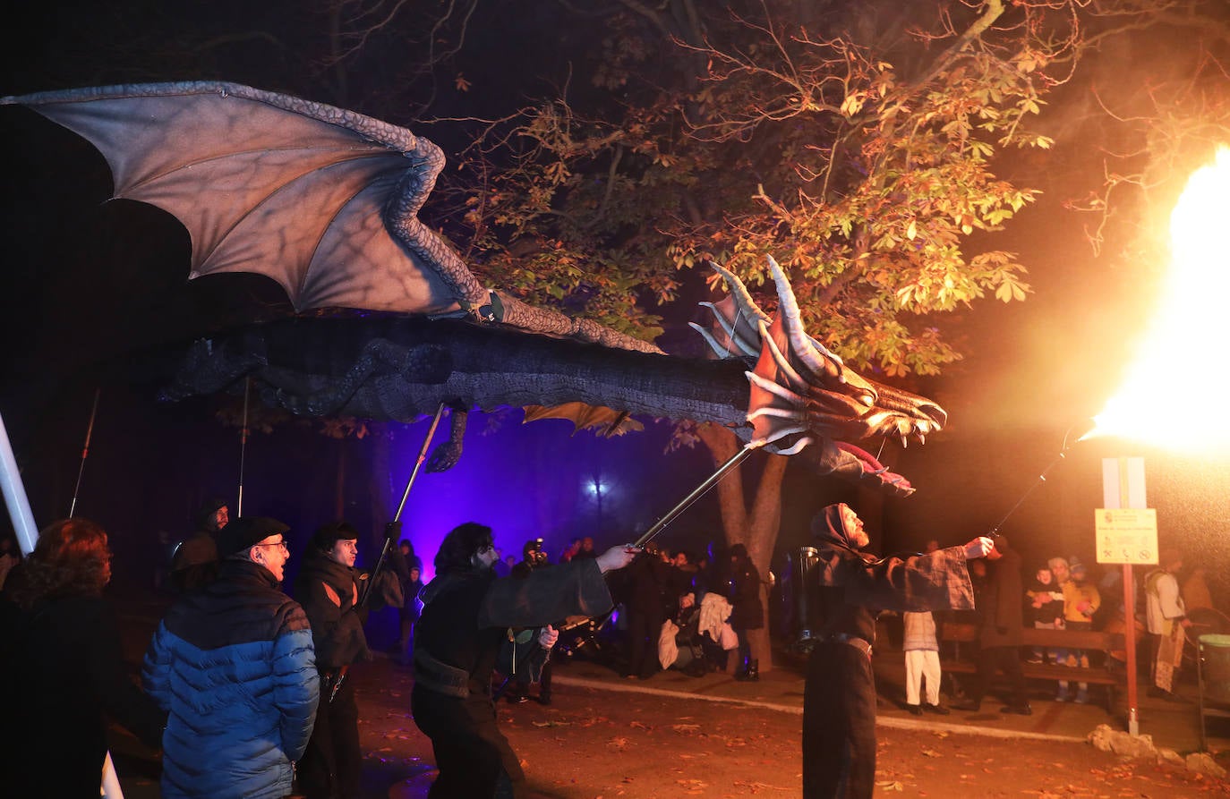 El bosque mágico llena de luz y fantasía la Navidad palentina