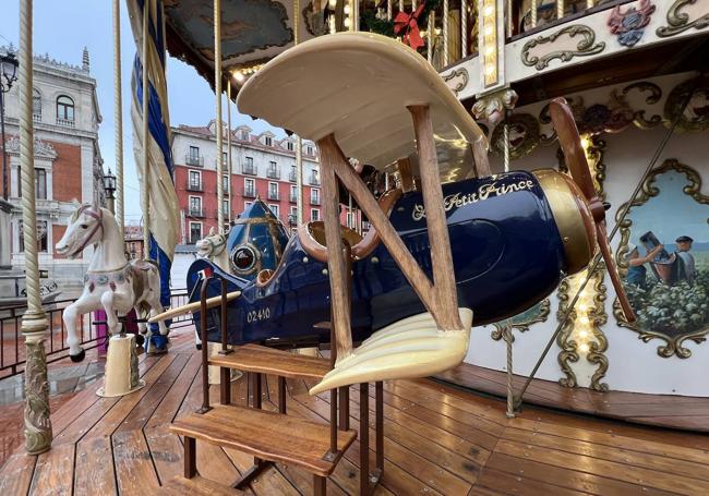 Avioneta del carrusel de la Plaza Mayor de Valladolid.