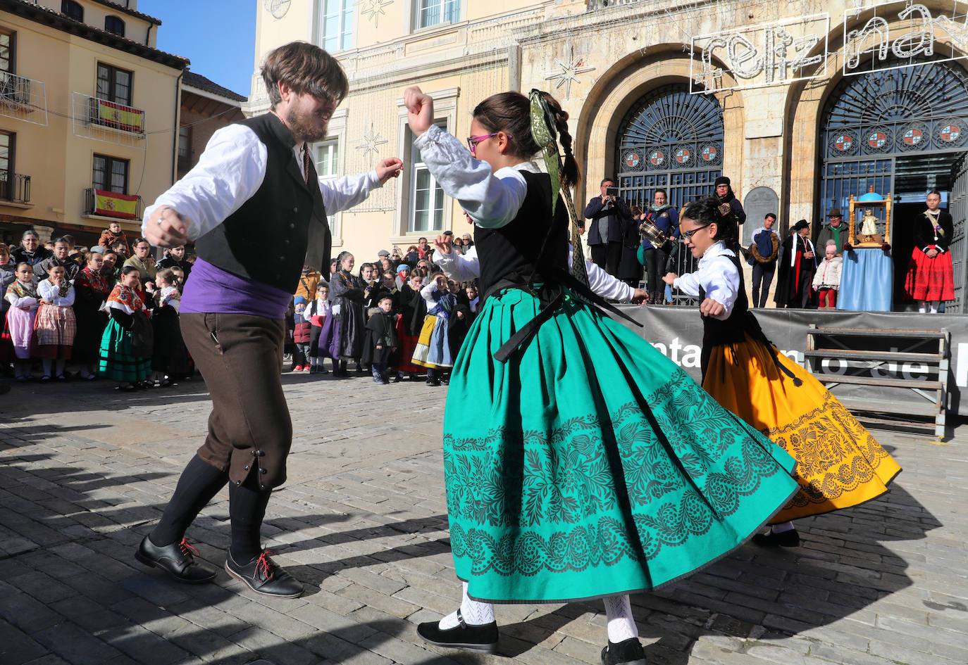 Palencia escenifica un prólogo del 1 de enero