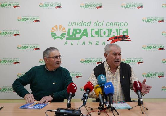 Lorenzo Rivera y Aurelio González durante la rueda de prensa en la que han valorado el año 2023.