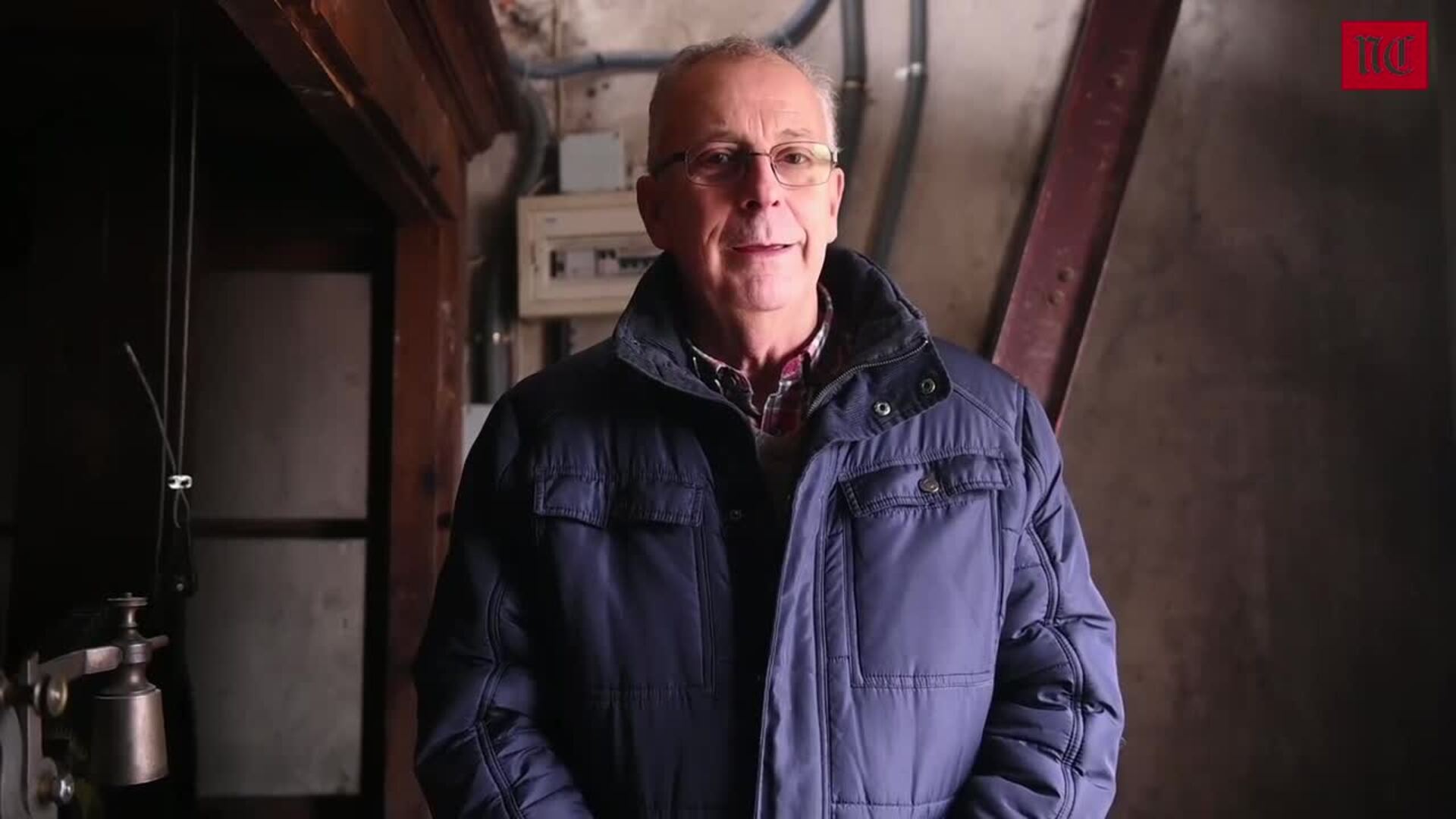 Tomás Alonso, el relojero del ayuntamiento de Valladolid