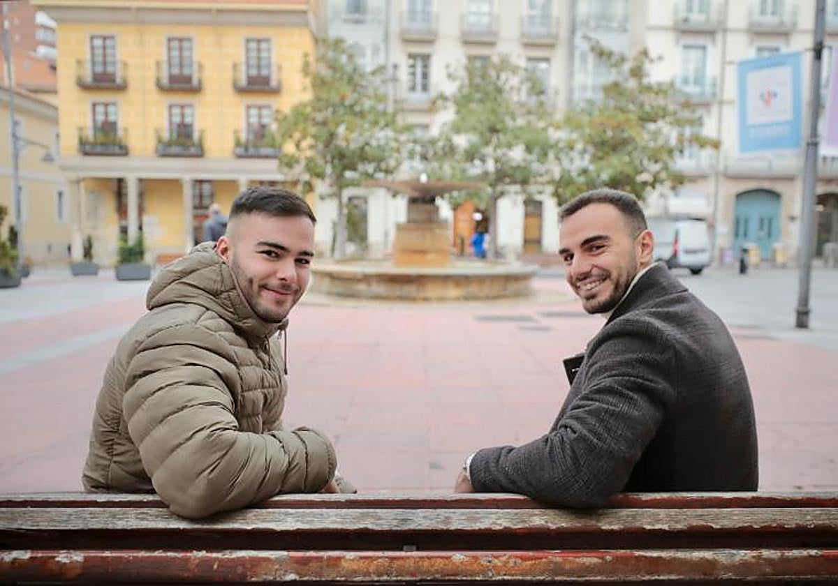 Gonzalo Herreros (izquierda) y Gonzalo Iglesias, de la empresa ADM, este jueves en Valladolid.