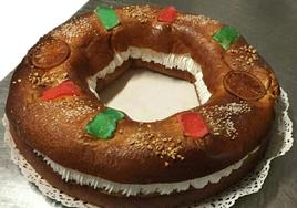 Roscón de Reyes con nata, en una imagen de archivo.