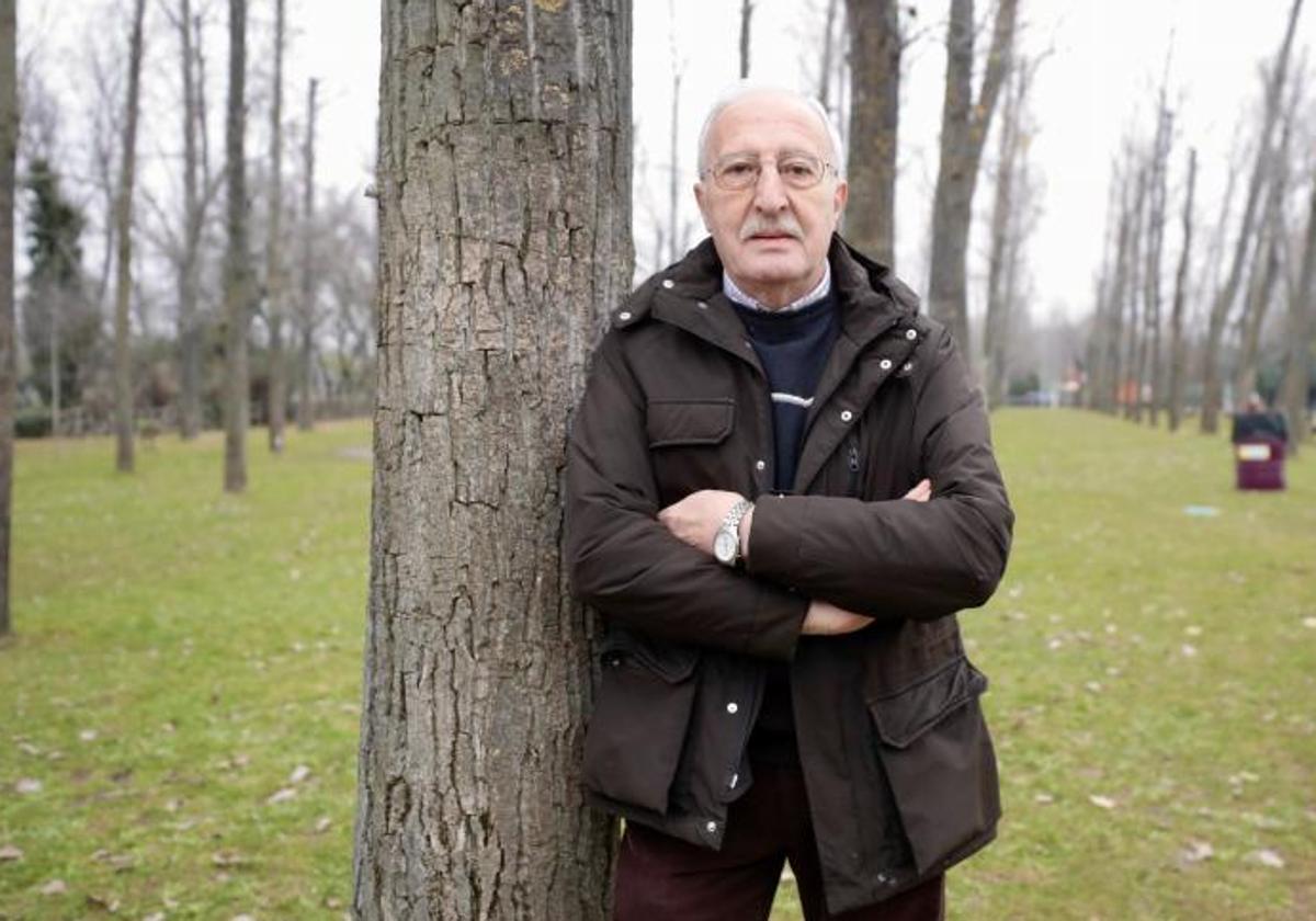 José Luis Castro, en el parque Ribera de Castilla.