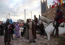 Belén viviente realizado este sábado en Zarzuela del Pinar.