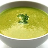 Crema de verduras con quesitos