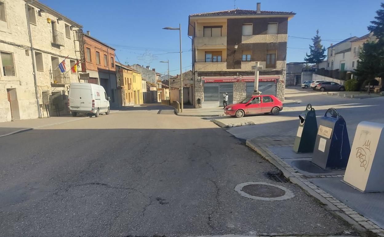 Lugar donde se ha autorizado la nueva parada del autobús. 