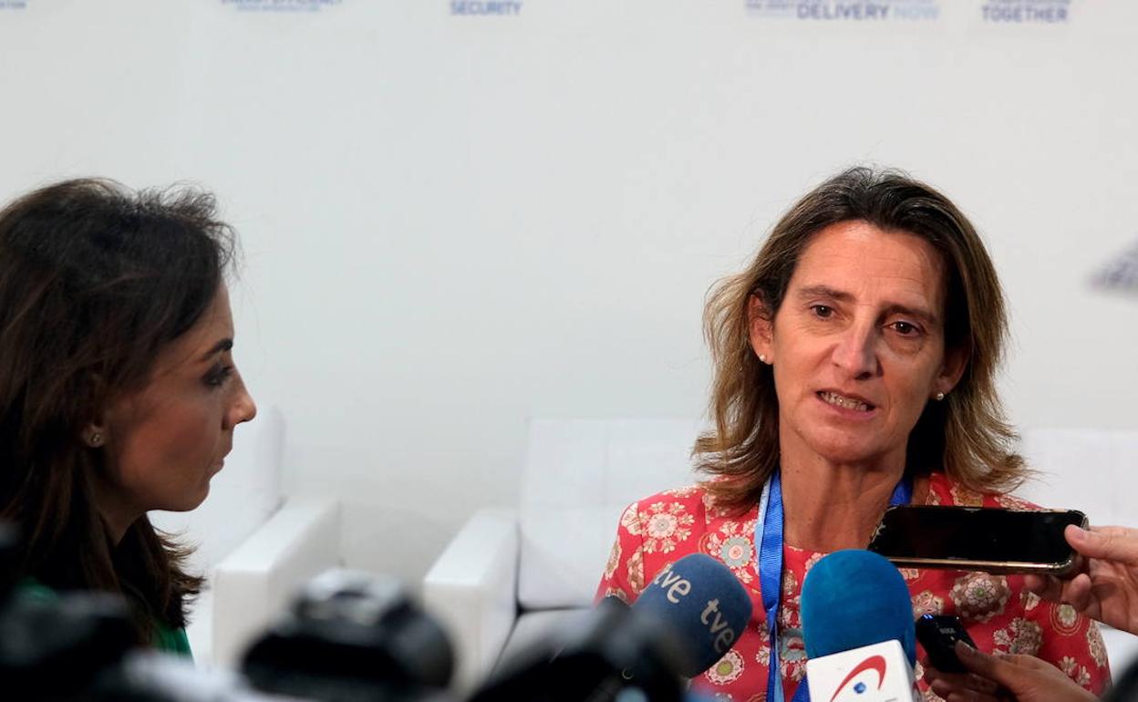 La ministra para la Transición Ecológica, Teresa Ribera. 