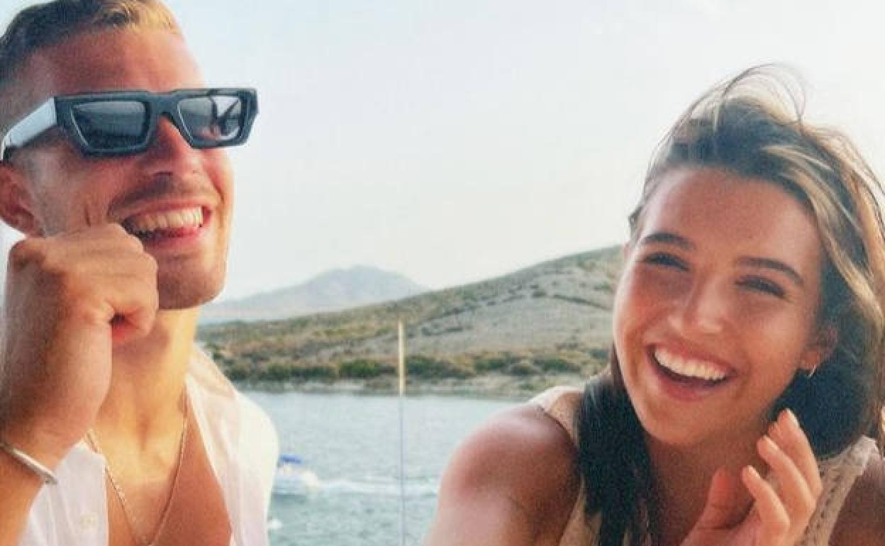 Alba Díaz con su nueva pareja Alberto García Delgado. 