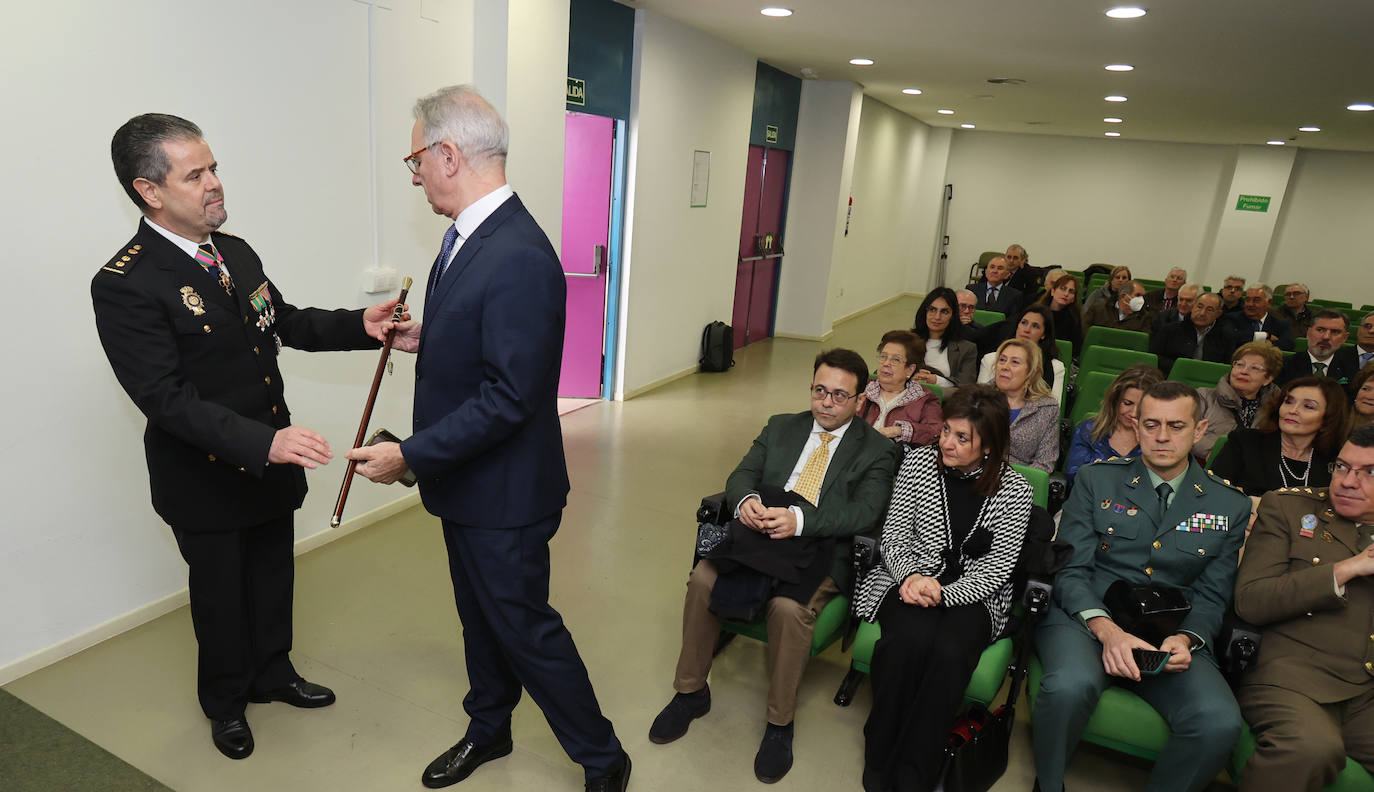 Acto para celebrar los 199 años de historia de la Policía Nacional de Palencia, este viernes.