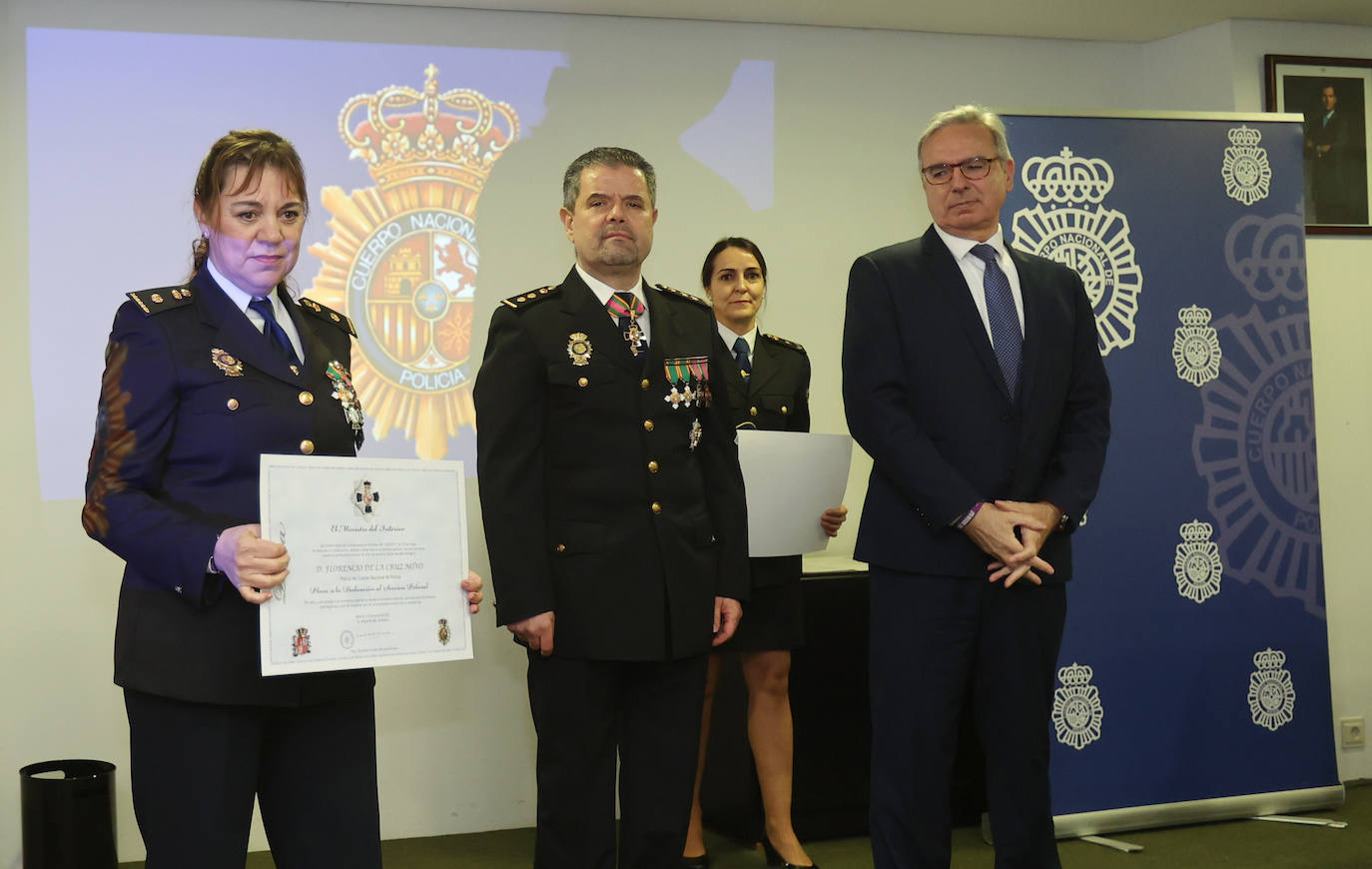 Acto para celebrar los 199 años de historia de la Policía Nacional de Palencia, este viernes.