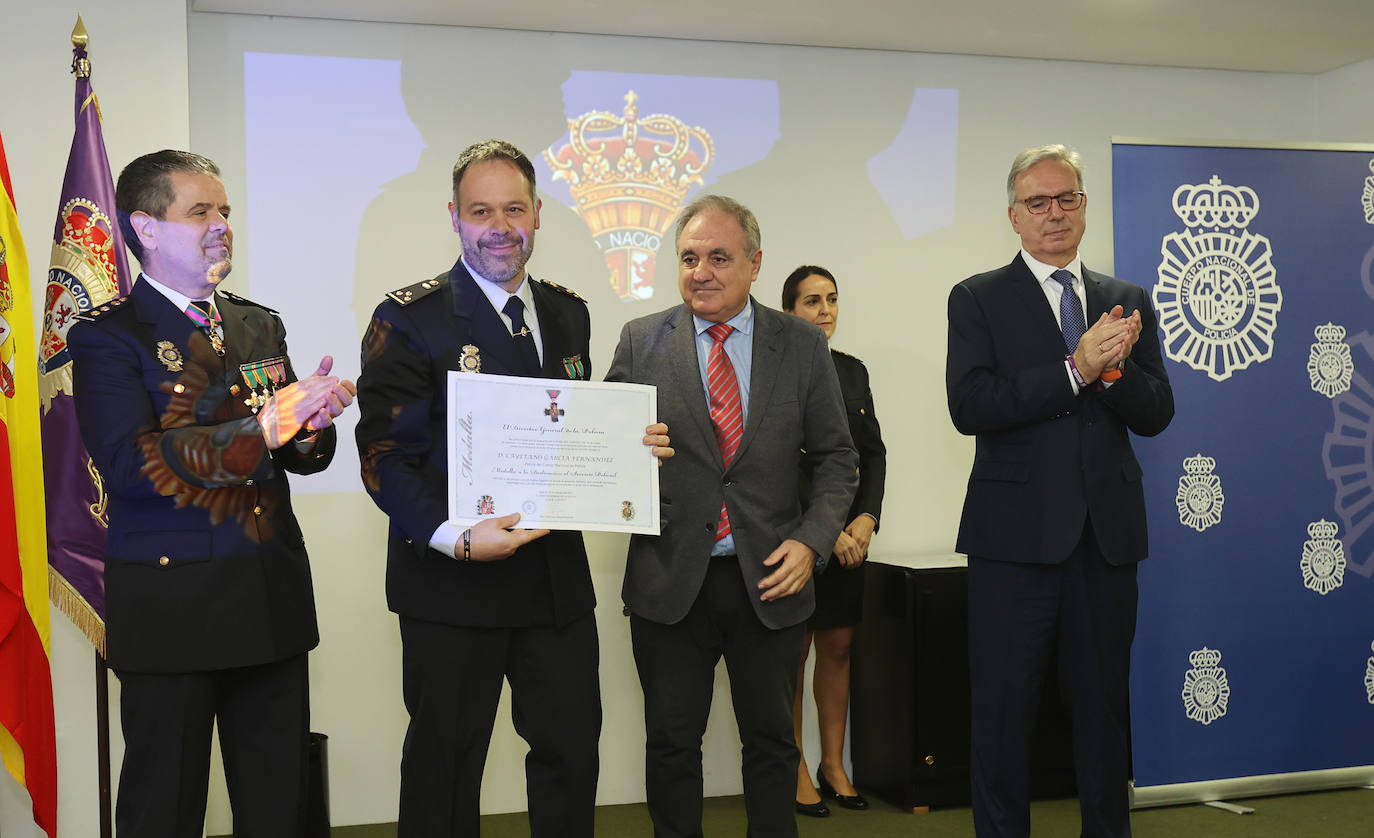 Acto para celebrar los 199 años de historia de la Policía Nacional de Palencia, este viernes.