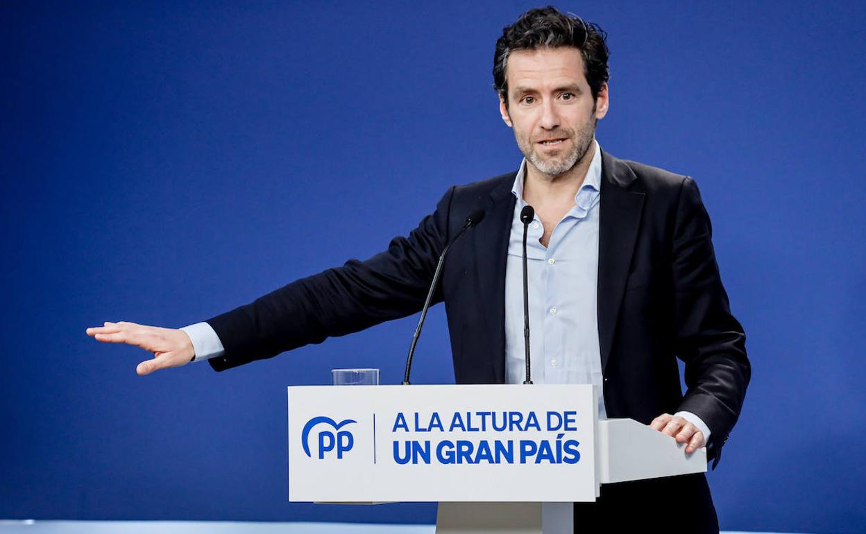 El portavoz de campaña del Partido Popular, Borja Sémper. 