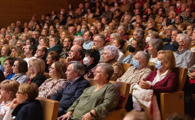 El público llenó el auditorio Miguel Delibes. 