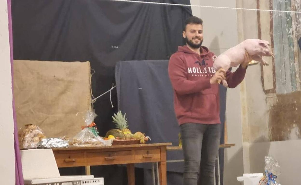 El alcalde, Iván Callejo, en la subasta.