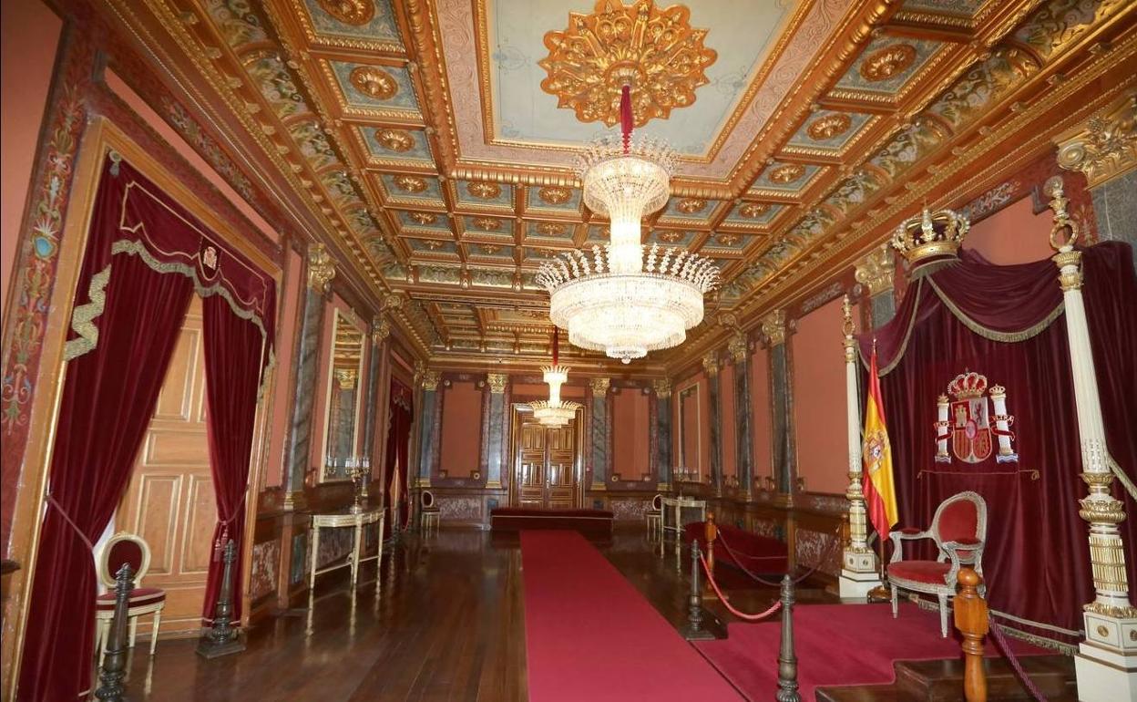 Salón del trono del Palacio Real de Valladolid. 