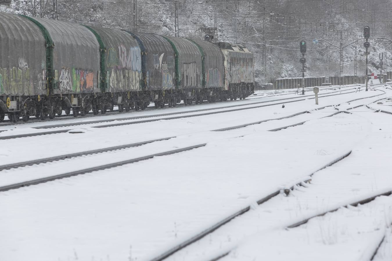 Nieve en Busdongo (León)