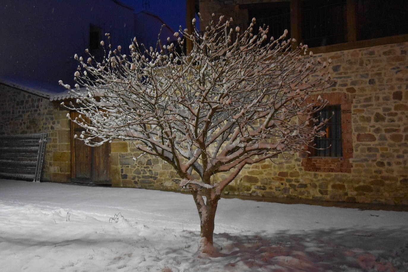 Fotos: La nieve cubre Aguilar de Campoo y sus entornos