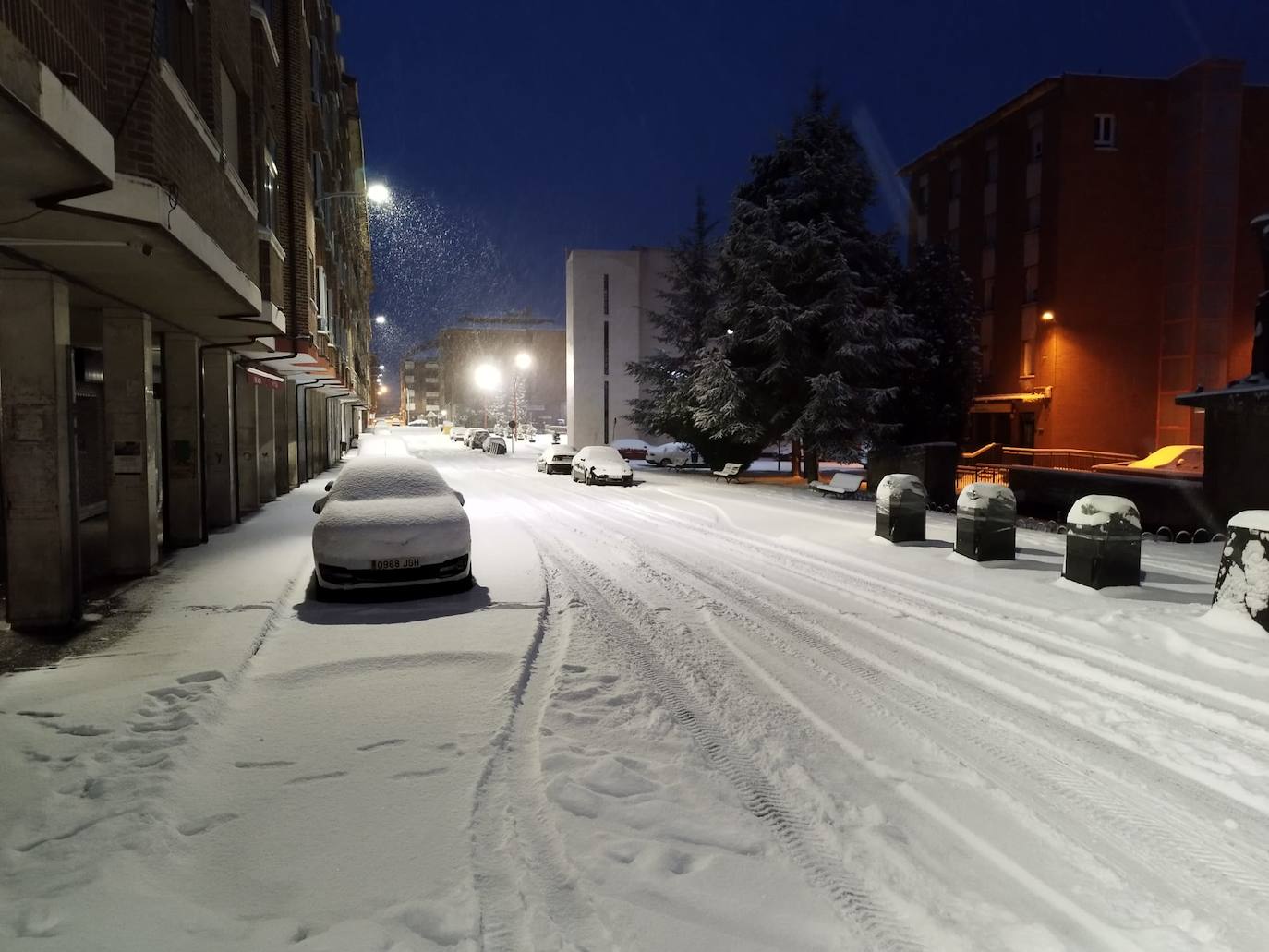 Fotos: La nieve en Guardo, este miércoles 18 de enero