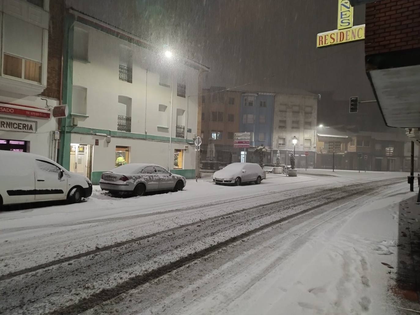 Fotos: La nieve en Guardo, este miércoles 18 de enero