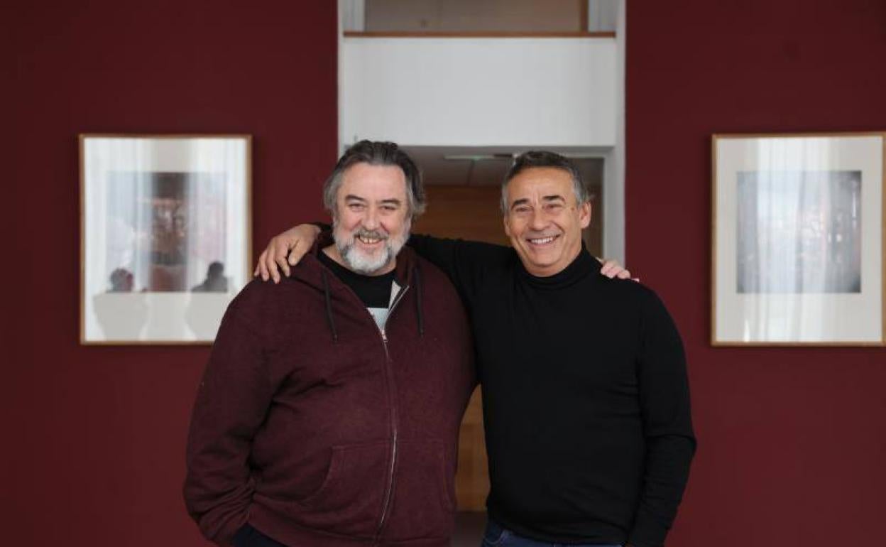 Andrés Lima, director, y Eduard Fernández, actor. 