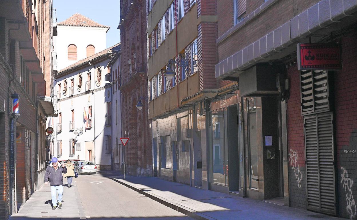 Calle Gardoqui, donde tuvo lugar la detención del hostelero por un presunto delito contra la salud.