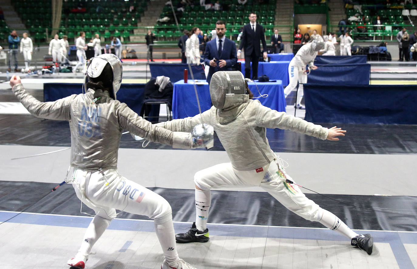 Copa del mundo de sable femenino en Segovia. 