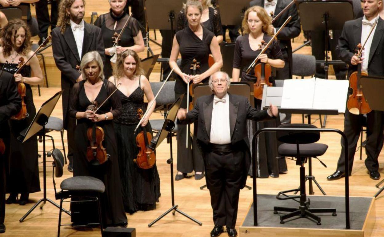 José Luis Temes, tras un concierto con la OSCyL. 