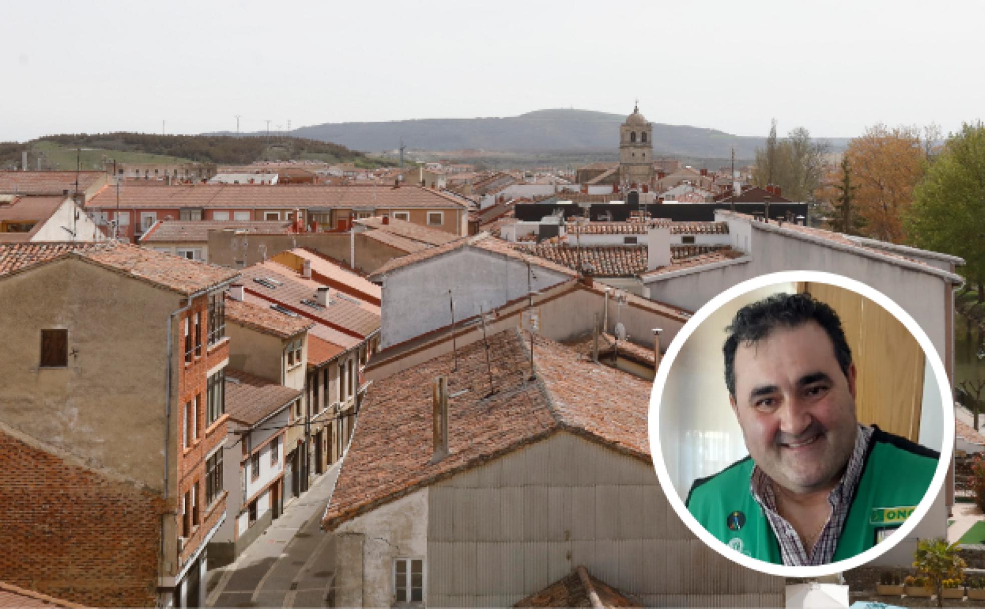 Panorámica de Aguilar de Campoo e imagen de José Antonio Benito Aldea.