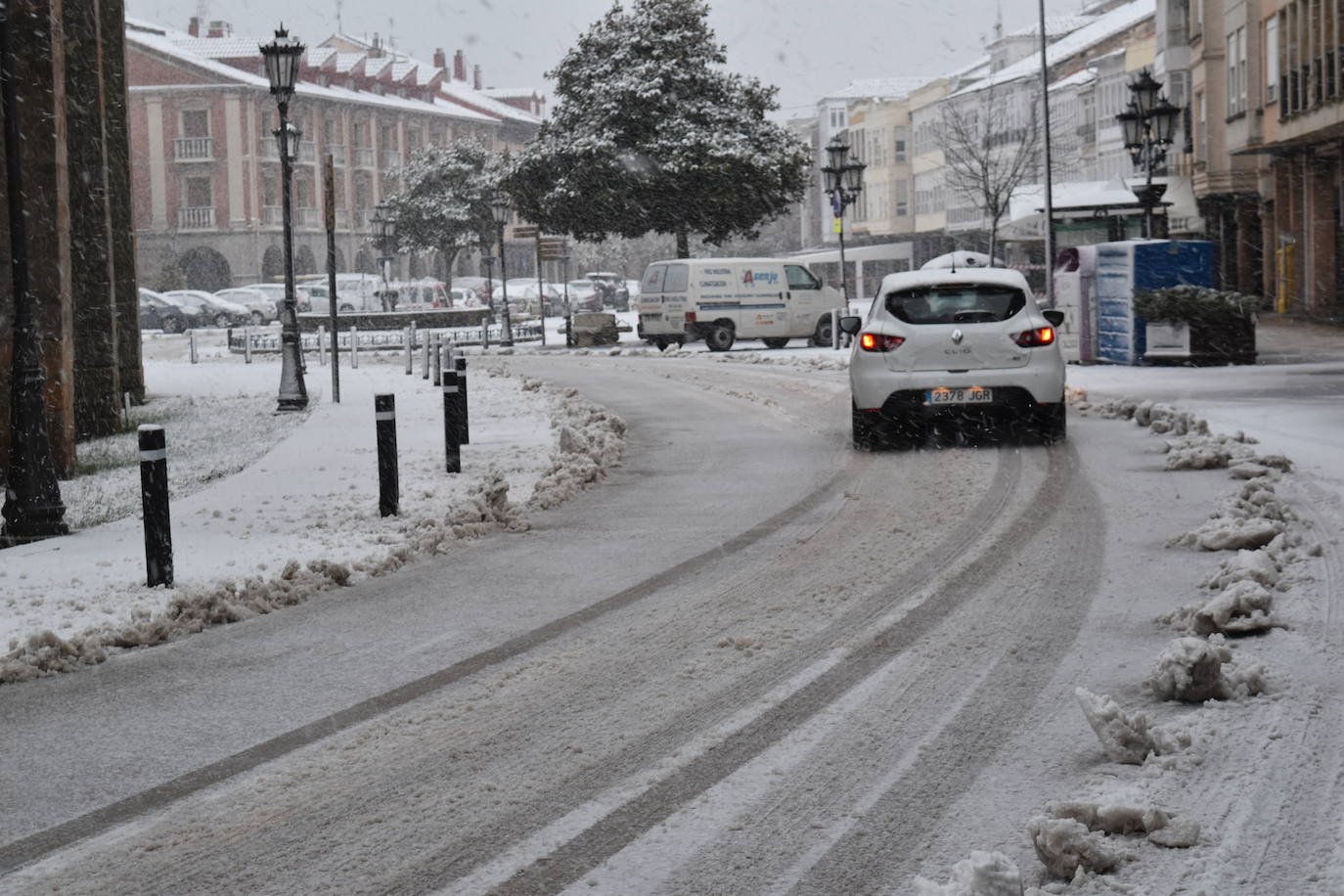 Fotos: Segunda nevada en 2023 en la provincia de Palencia