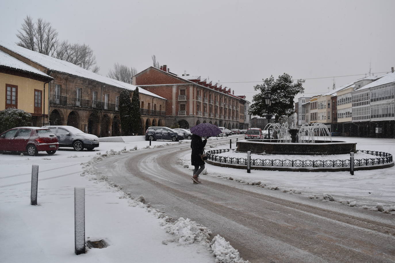 Fotos: Segunda nevada en 2023 en la provincia de Palencia
