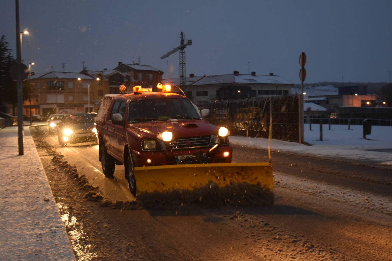 Fotos: Segunda nevada en 2023 en la provincia de Palencia