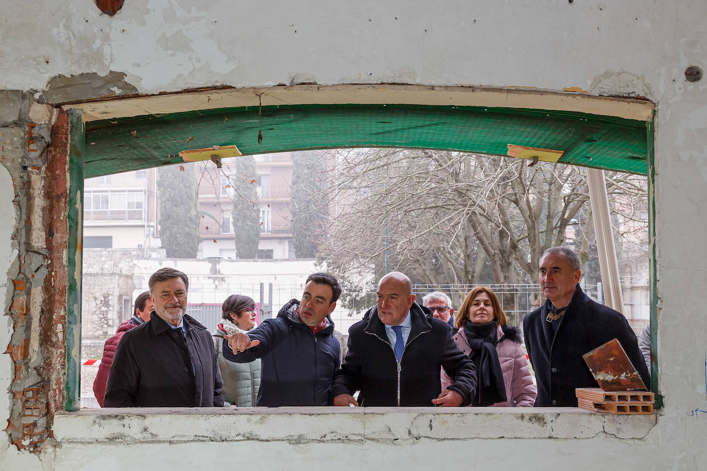 Visita de Jesús Julio Carnero a Cuéllar.
