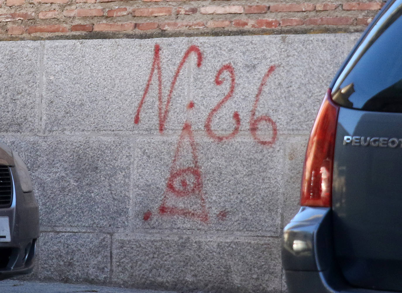 Pintadas por las calles de Segovia. 