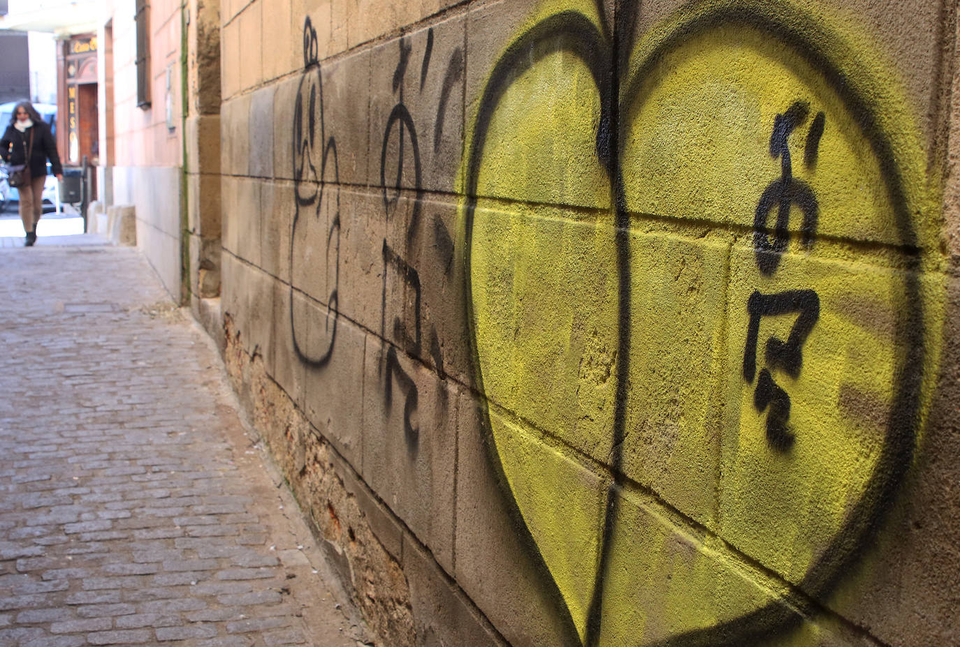 Pintadas por las calles de Segovia. 