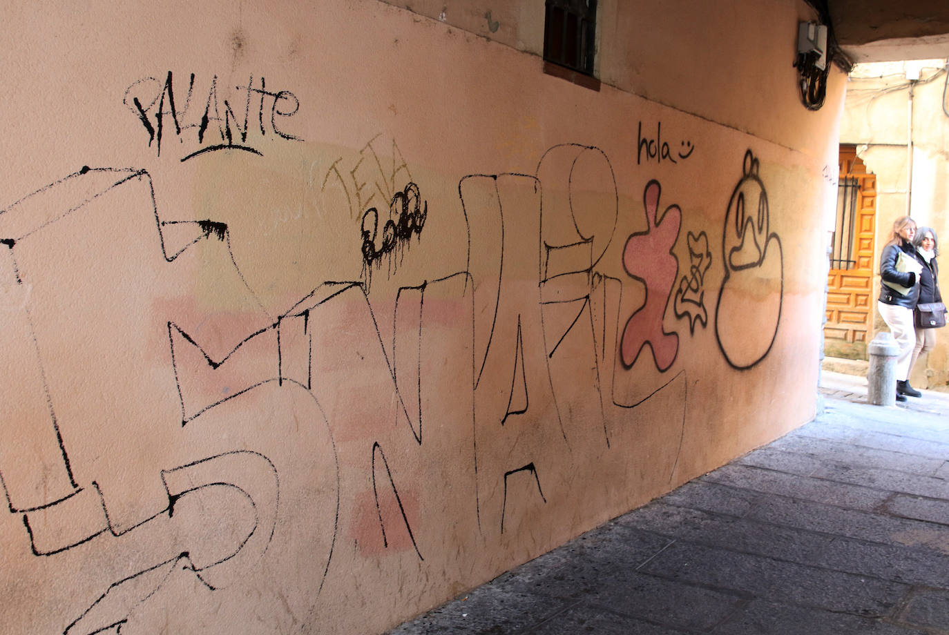 Pintadas por las calles de Segovia. 